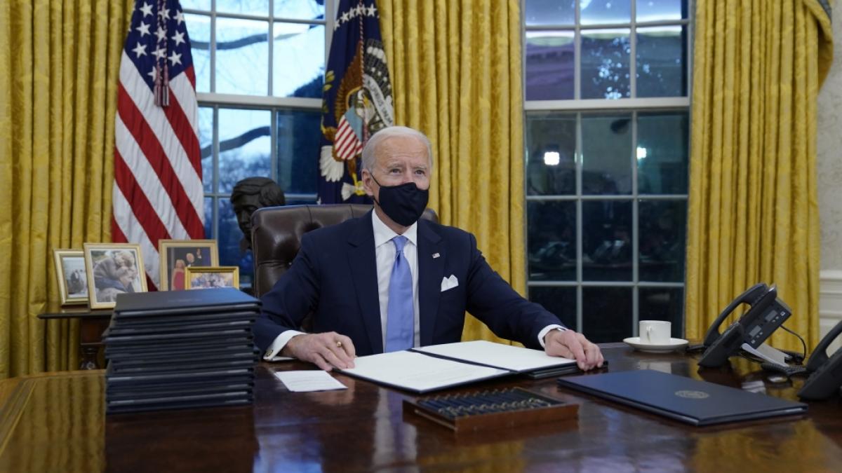 Der neue US-Pr&auml;sident Joe Biden hat seine ersten Amtshandlungen vollzogen. (Foto)