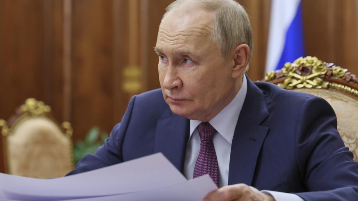 Wladimir Putin verk&uuml;ndete in St. Petersburg seine Sicht auf die Welt. (Foto)