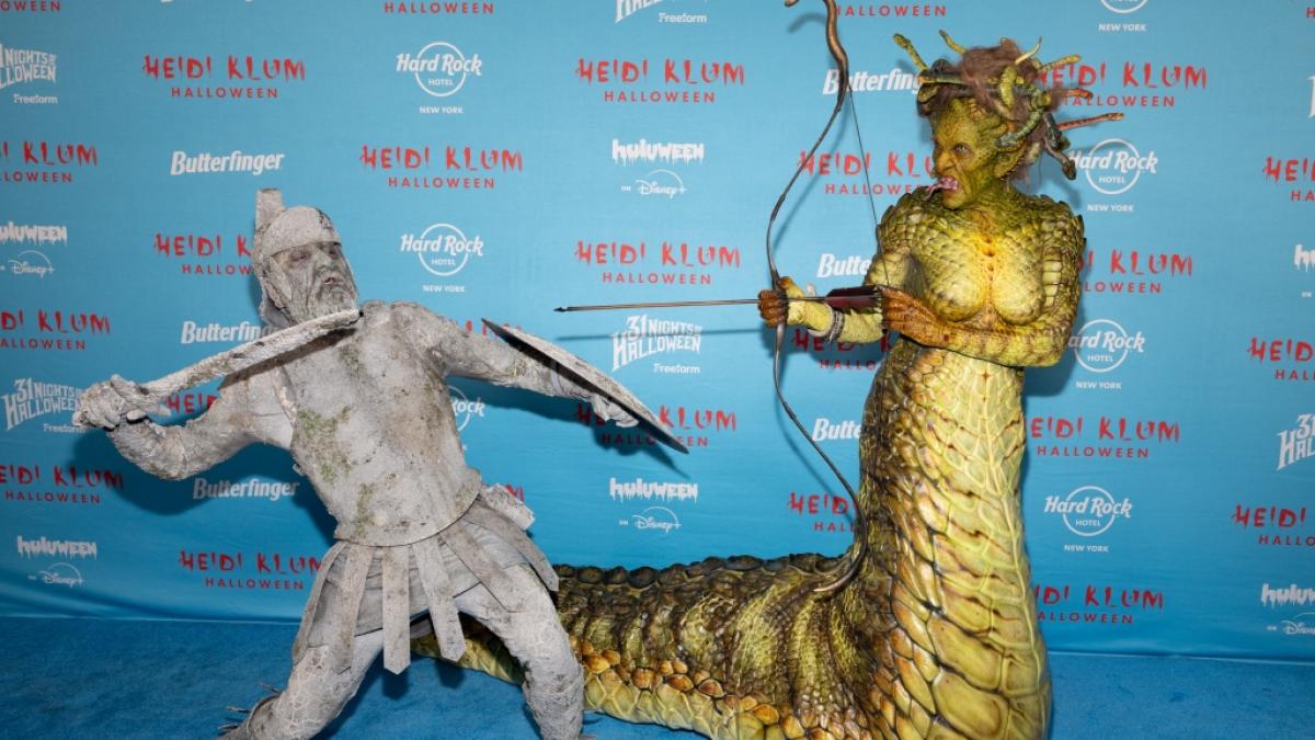 Heidi Klum verkleidete sich 2025 als Medusa - Ehemann Tom versteinerte direkt. (Foto)