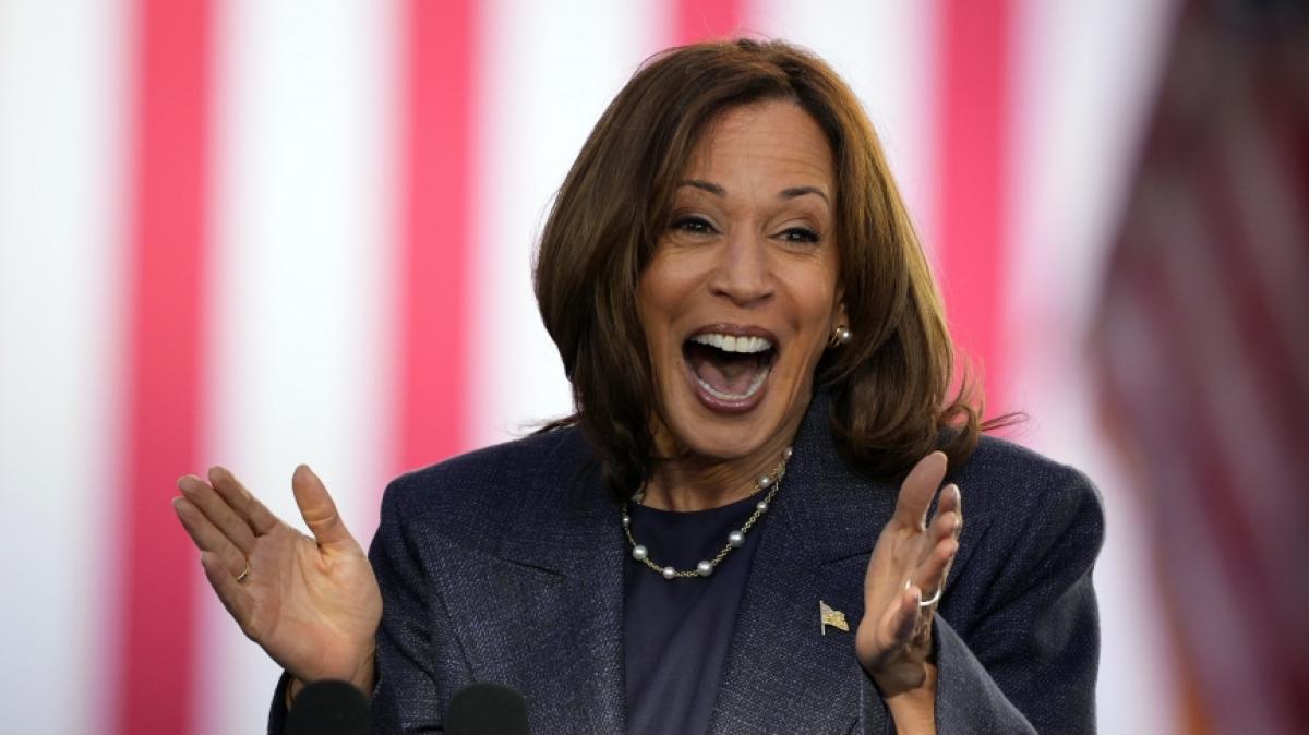 Donald Trump will die kognitiven F&auml;higkeiten von Kamala Harris (Foto) testen lassen. (Foto)