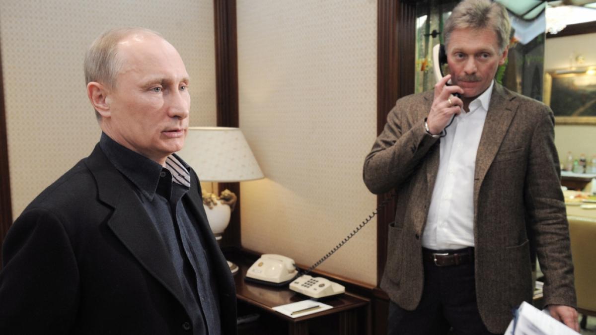 Wladimir Putin hat &uuml;ber Kreml-Sprecher Dmitri Peskow bizarre Forderungen an Ukraine-Pr&auml;sident Wolodymyr Selenskyj verlauten lassen. (Foto)