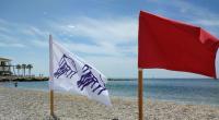 Flaggen am Strand weisen Badegäste auf Gefahren im Meer hin.
