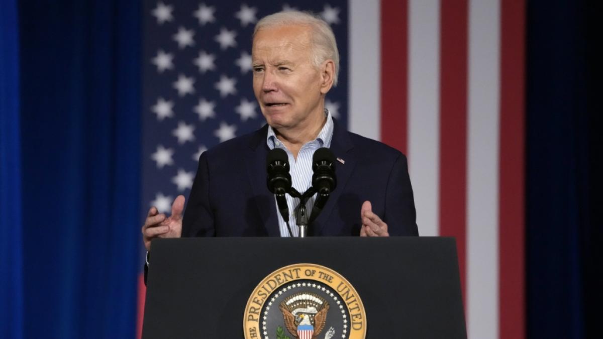 Joe Bidens Auftritt in Arizona sorgte f&uuml;r irritierte Reaktionen. (Foto)
