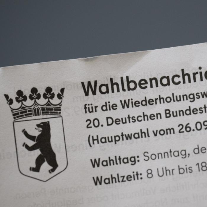 CDU legt bei Teilwiederholung der Bundestagswahl zu - Ampel verliert