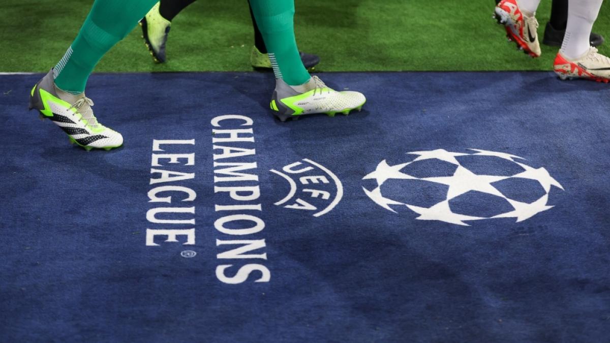 Champions League: Die Spieler&nbsp;betreten &uuml;ber den CL-Teppich das Stadion (Symbolbild). (Foto)