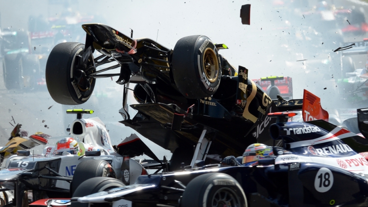 Unf&auml;lle sind in der Formel 1 leider an der Tagesordnung. (Foto)