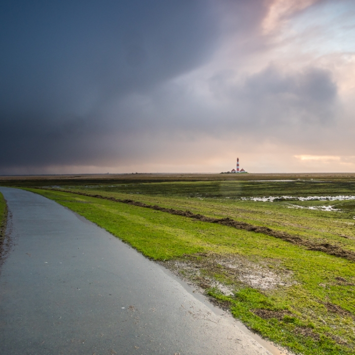 Wie warm wird es am Wochenende an der Nordsee bei Schluettsiel?