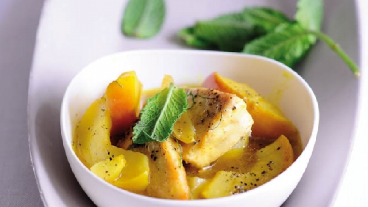 Geminztes Curryhühnchen (Foto)