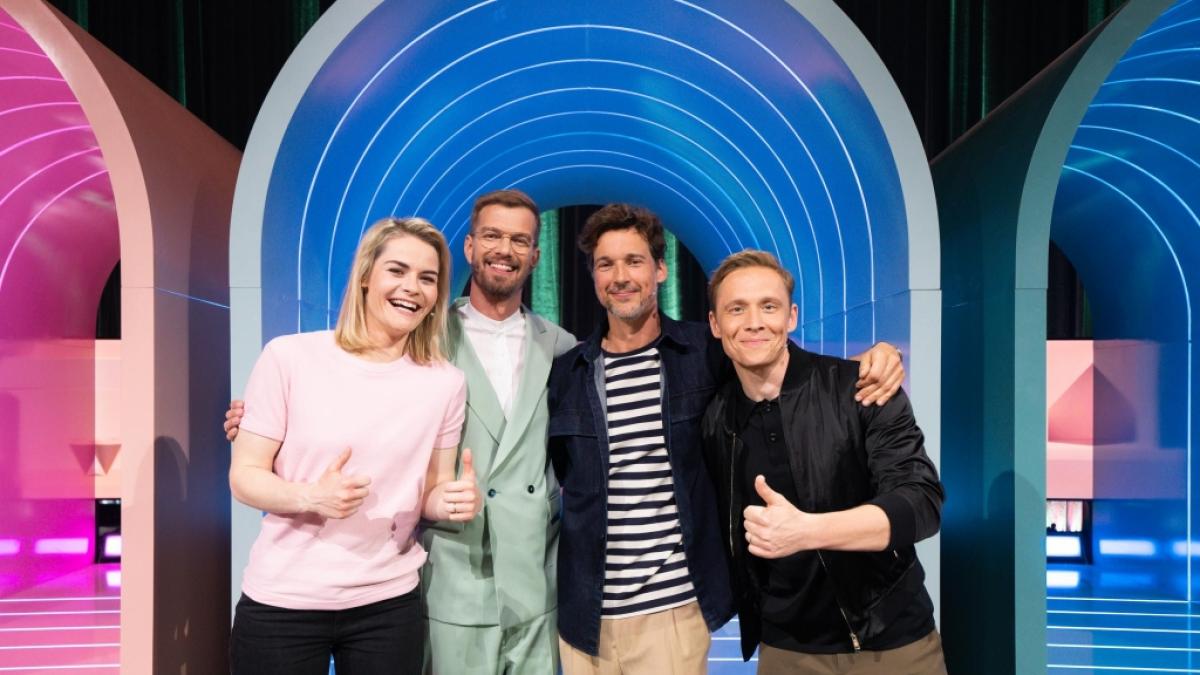 "Wer stiehlt mir die Show mit Hazel Brugger, Joko Winterscheidt, Florian David Fitz und Matthias Schweigh&ouml;fer. (Foto)
