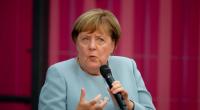 Angela Merkel äußert sich auf der Digitalmesse Digital X über den Wahlerfolg der AfD.