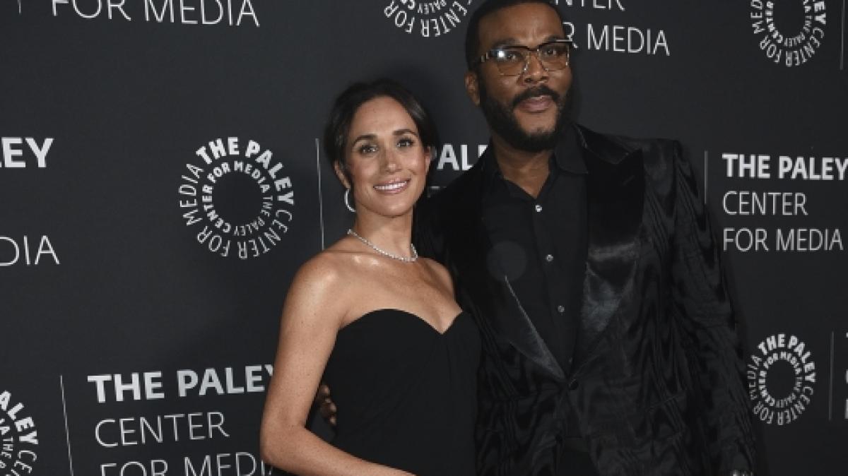 Beim Gala-Abend in Beverly Hills ging Meghan Markle mit Tyler Perry auf Tuchf&uuml;hlung. (Foto)