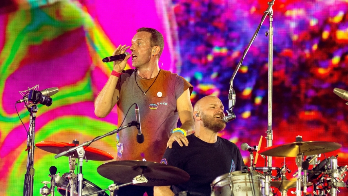 Coldplay performt auf der B&uuml;hne. (Foto)
