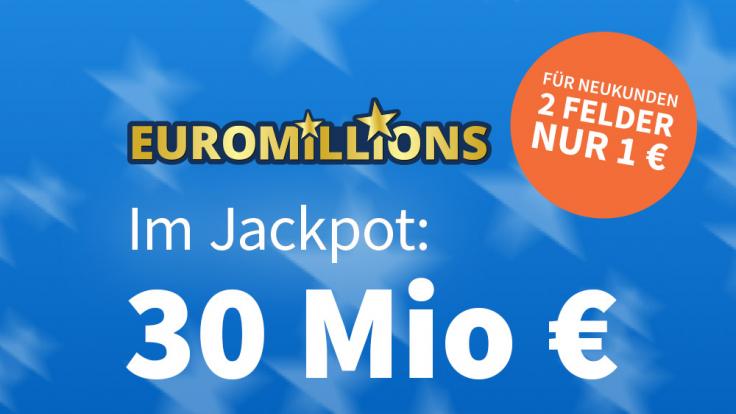 Am Freitag liegen 30 Mio. Euro im Jackpot bei EuroMillions