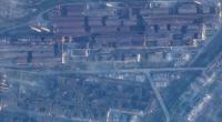 Dieses Satellitenbild von Planet Labs PBC zeigt Schäden am Stahlwerk Azovstal. Das russische Militär begann am 03. Mai Mai mit der Erstürmung des Stahlwerks, nachdem zahlreiche Zivilisten aus den unterirdischen Tunneln des Werks evakuiert worden waren.