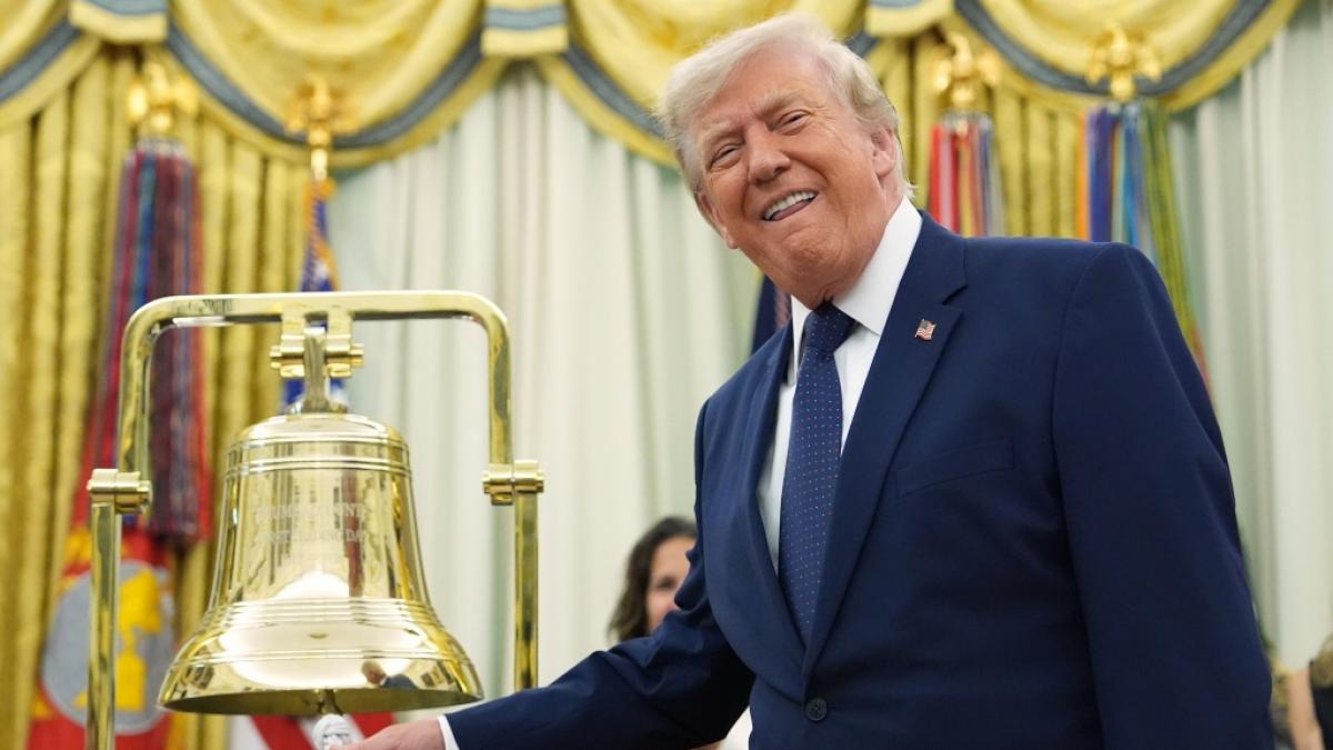 Donald Trump sorgt mit einer wirren Glockenshow f&uuml;r Schlagzeilen. (Foto)