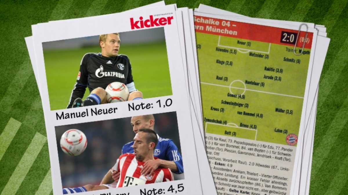 Klare Zahlen: Die Kicker-Noten liefern eine objektive Einsch&auml;tzung. (Foto)