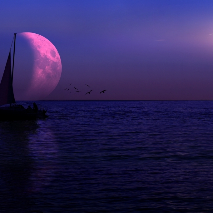 Seltener Anblick! Mond wandelt durch den Halbschatten der Erde