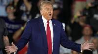 Donald Trump während seiner Rede in Walker, Michigan.