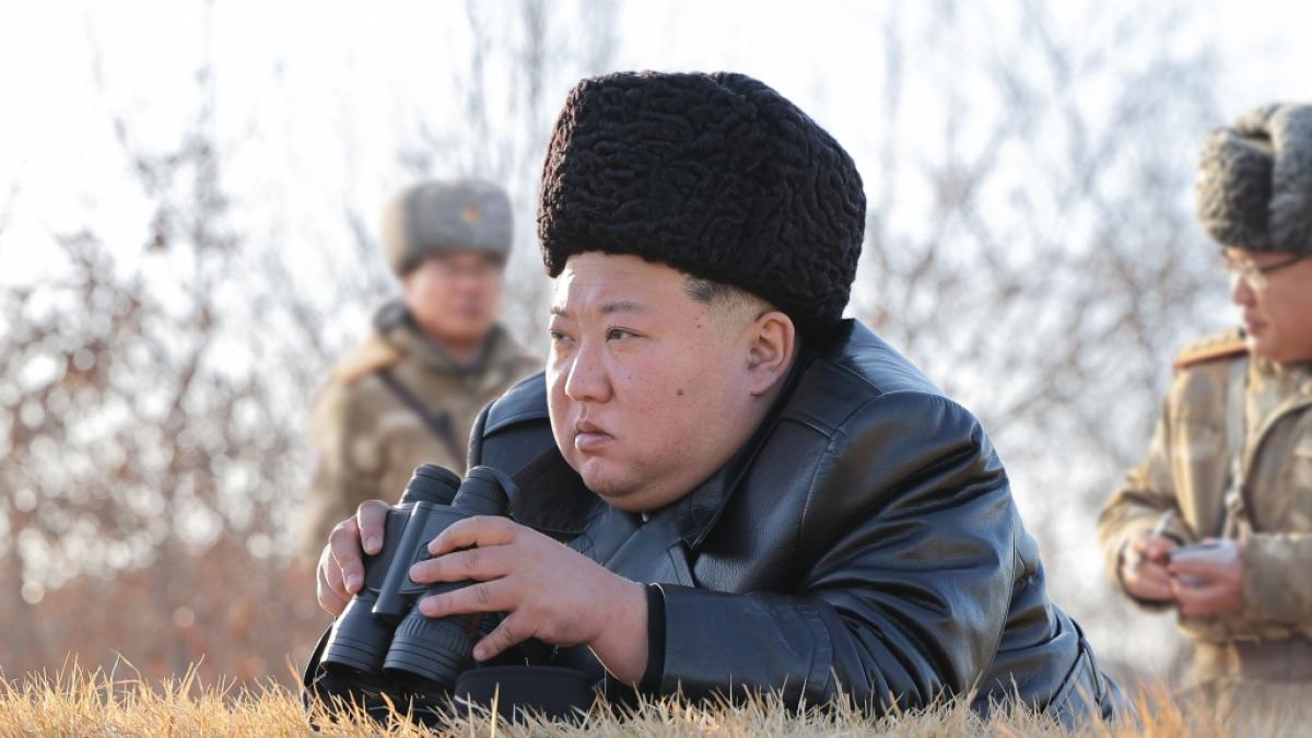 Nordkorea-Diktator Kim Jong Un beobachtete den Test von strategischen Marschflugk&ouml;rpern im Westen seines Landes. (Foto)