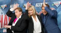 Oliver Kalkofe (links) und Peter Rütten (rechts), hier mit Hollywood-Star Bo Derek, versüßen Trash-Film-Fans den Dezember mit neuen Filmhäppchen in der Reihe 