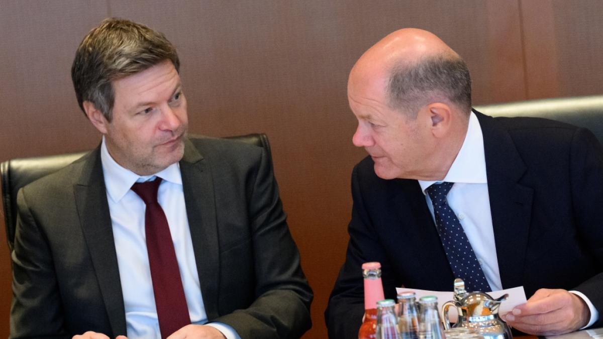Olaf Scholz und Robert Habeck werden f&uuml;r ihre Windkraft-Pl&auml;ne kritisiert. (Foto)