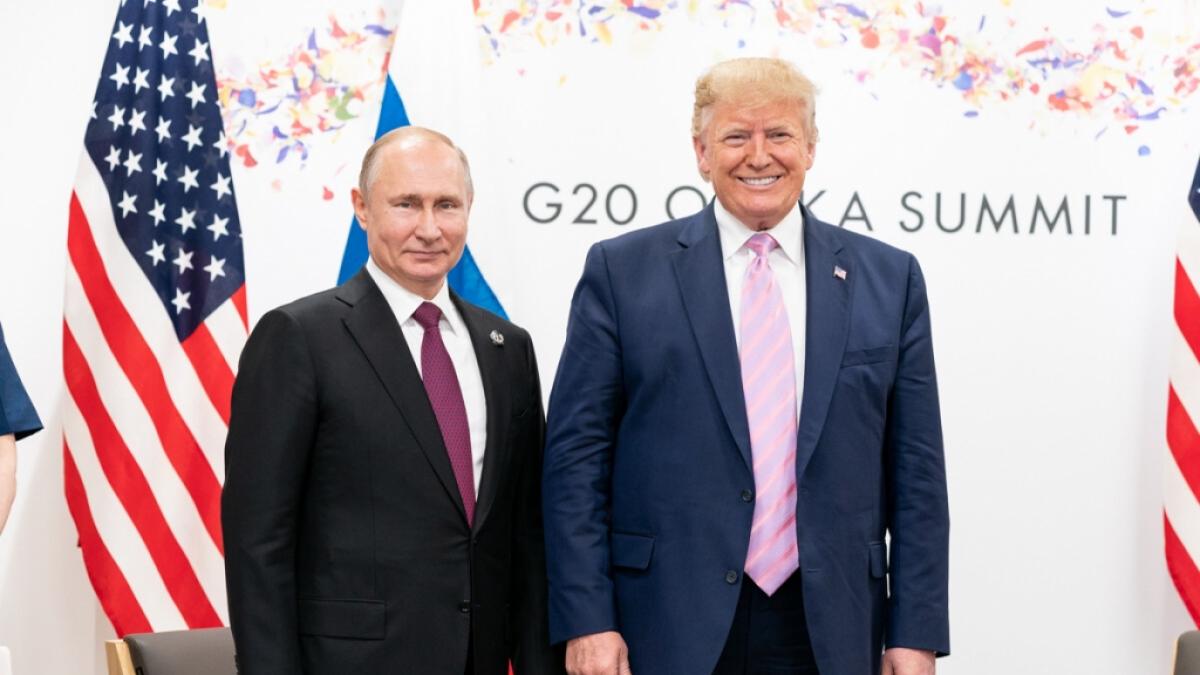 Das harmonisch anmutende Verh&auml;ltnis zwischen Wladimir Putin und Donald Trump, hier im Juni 2019, ist l&auml;ngst Geschichte. (Foto)