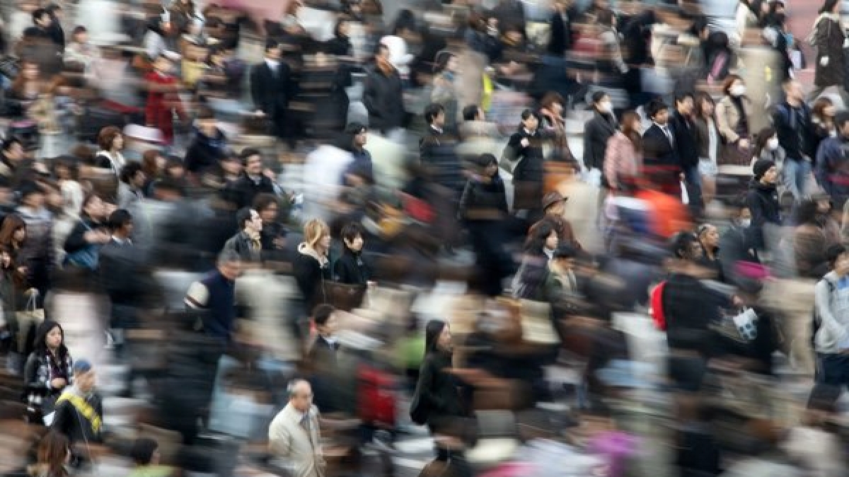 Menschenmassen in Tokio: T&auml;glich w&auml;chst die Bev&ouml;lkerung um eine Viertelmillion. (Foto)