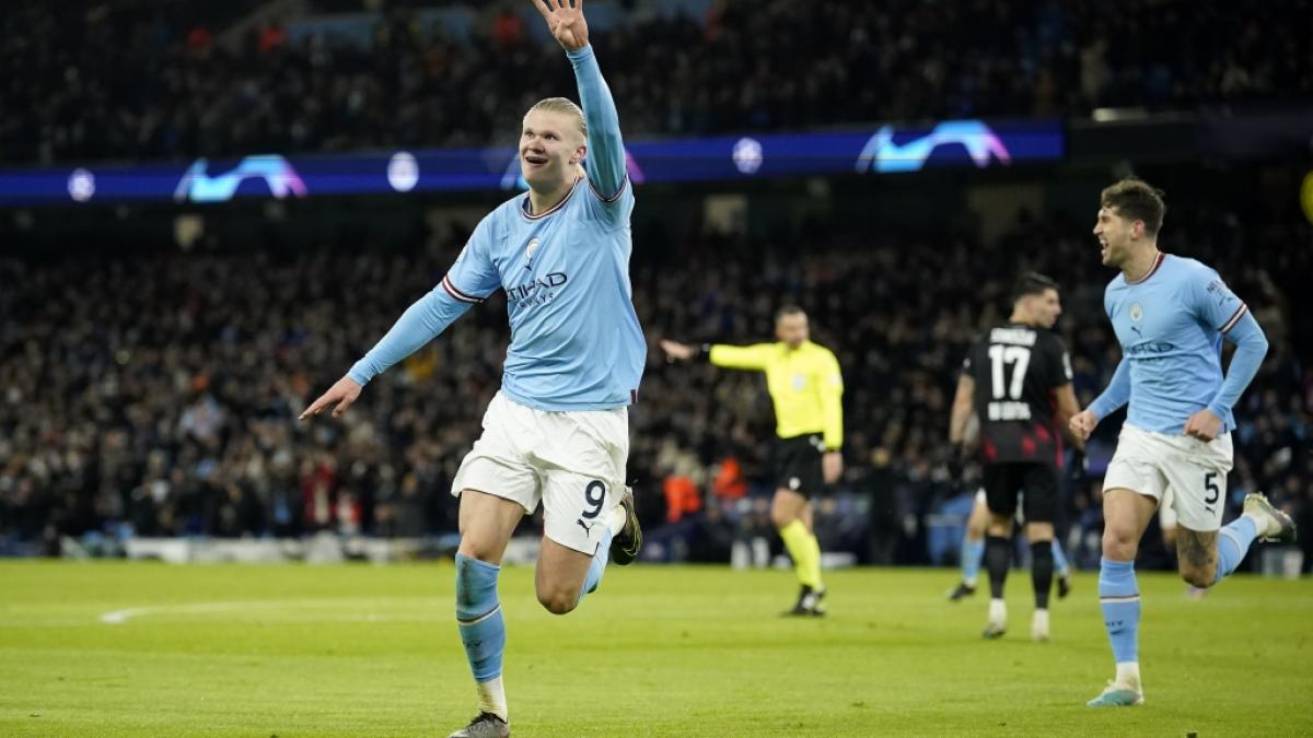 Der norwegische St&uuml;rmerstar Erling Haaland hat mit einer Tor-Gala die Leipziger Tr&auml;ume vom Champions-League-Viertelfinale zerst&ouml;rt. (Foto)