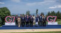 Vor dem traditionellen G7-Gruppenfoto sorgte Donald Trump mit einem kurzen Moment für reichlich Spekulationen.