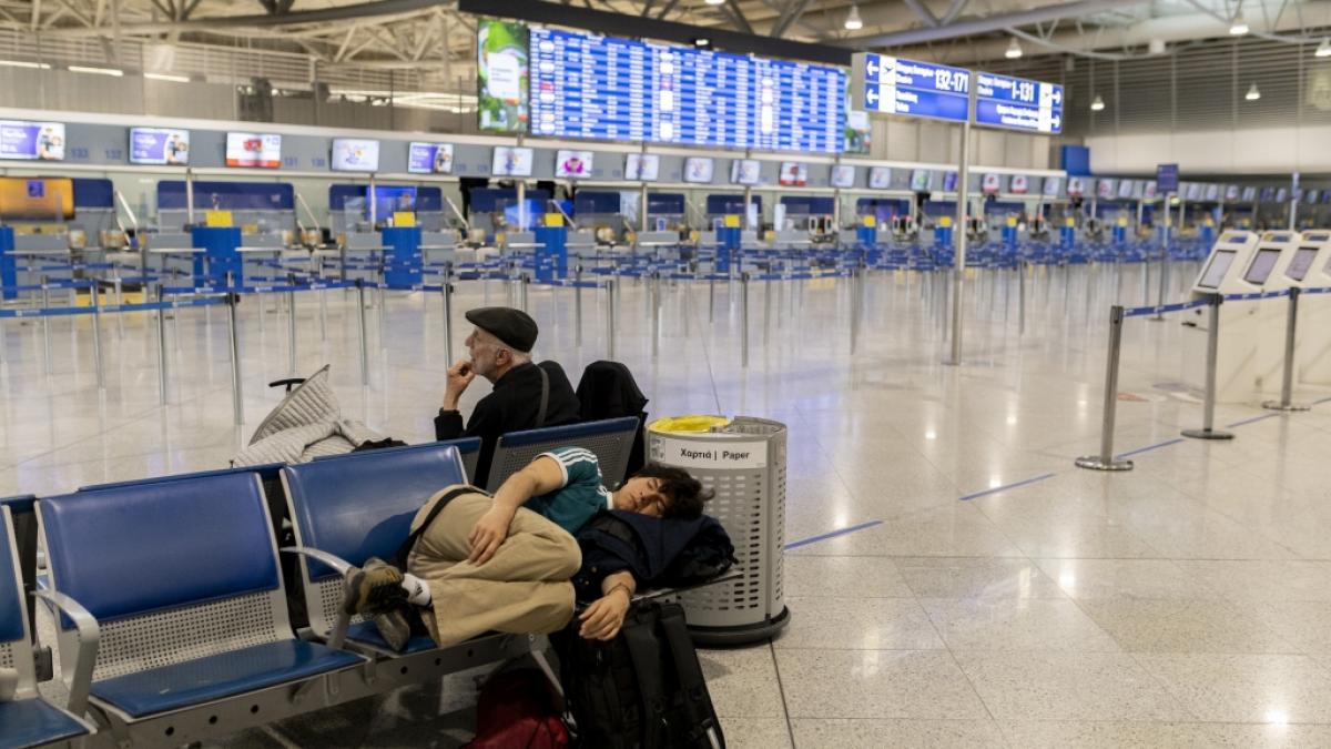 Griechenlands Flugh&auml;fen sind lahmgelegt - sogar die der Metropolen Athen und Thessaloniki. Nur Flieger, die schon in der Luft sind, werden betreut. Wann es weitergeht? Ungewiss. (Foto)