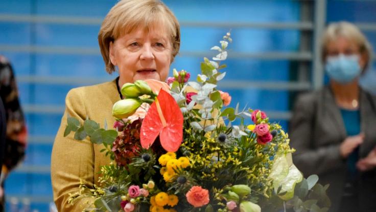 Abschied nach 16 Jahren im Kanzleramt: Angela Merkel wird am 2. Dezember 2021 mit dem Großen Zapfenstreich verabschiedet. (Foto)