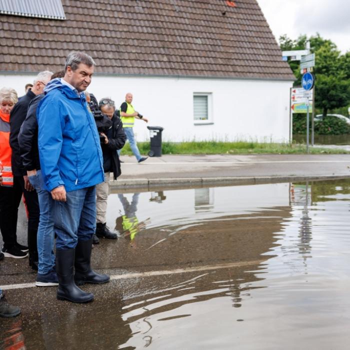 Söder gibt Bürgern an stockendem Hochwasserschutz schuld