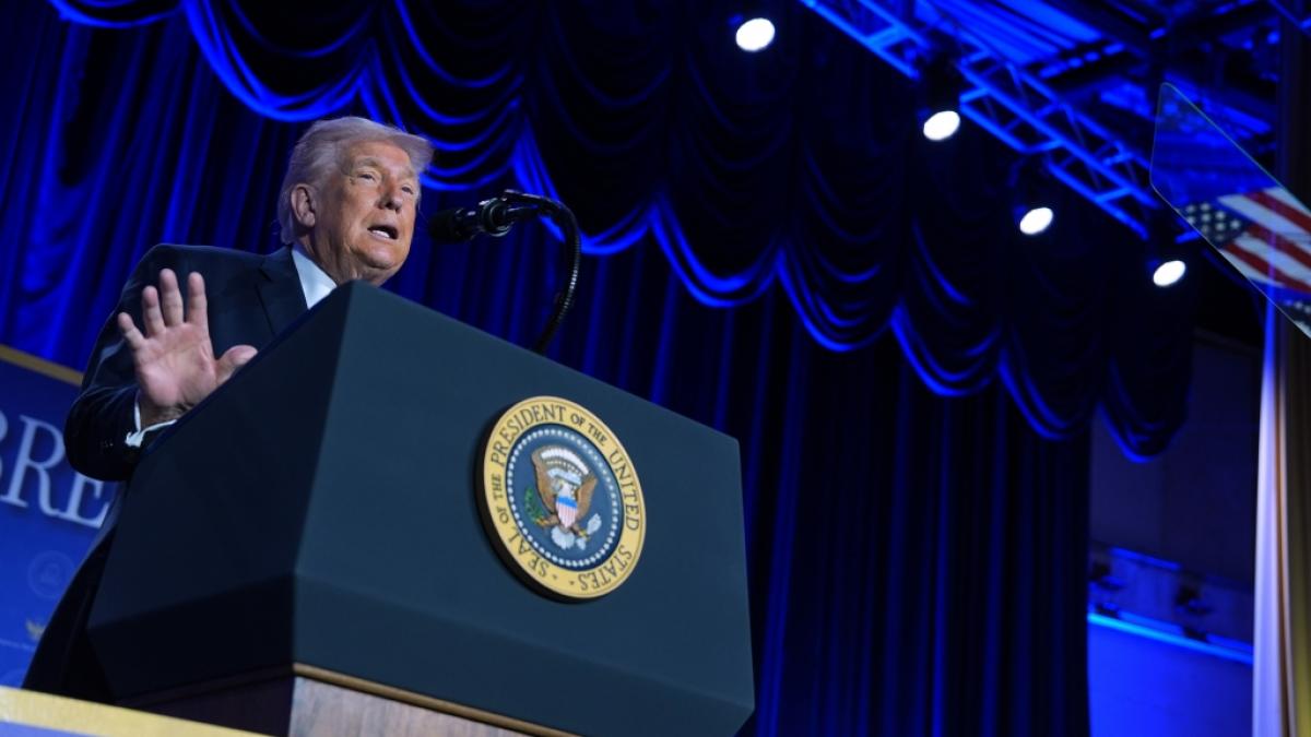 Donald Trump hat beim National Gebetsfr&uuml;hst&uuml;ck eine 77-min&uuml;tige Rede gehalten. (Foto)