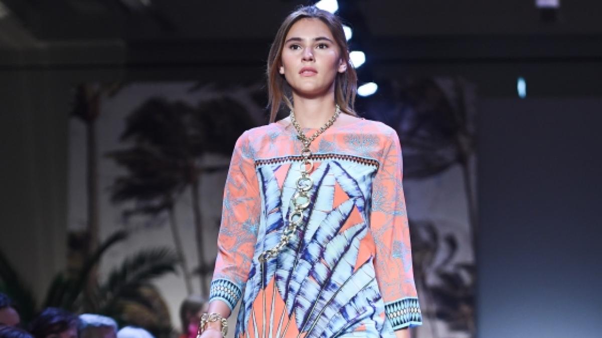 Stefanie Geisinger auf der Berliner Fashionweek. (Foto)
