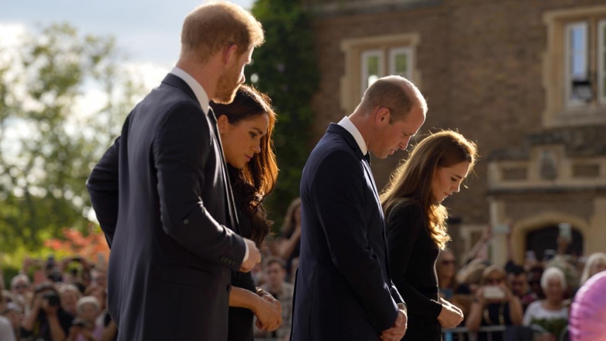Prinz Harry, Meghan Markle, Prinz William und Prinzessin Kate (v.l.n.r.) sorgten in dieser Woche sowohl f&uuml;r haarstr&auml;ubende als auch erfreuliche Royals-News. (Foto)