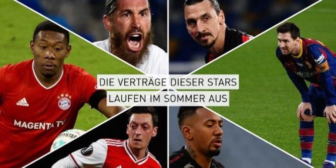 Neuer Verein gesucht! Diese Kicker-Verträge laufen 2021 aus