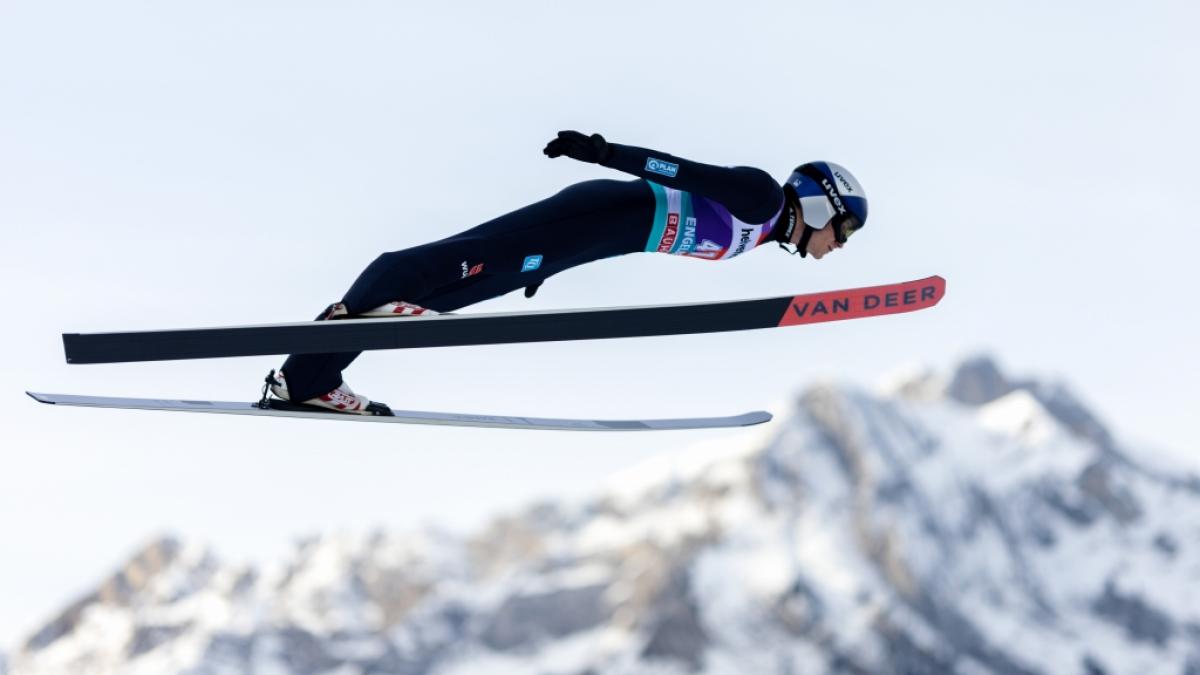 Skispringer&nbsp;Andreas Wellinger aus Deutschland in Aktion. (Foto)