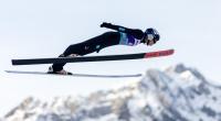 Skispringer Andreas Wellinger aus Deutschland in Aktion.