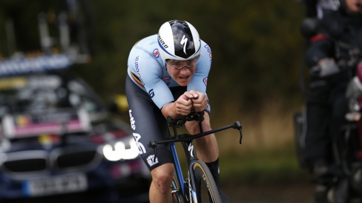 Remco Evenepoel auf Rekordjagd beim Einzelzeitrennen der Straßenrad-WM 2019.