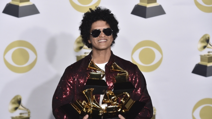Bruno Mars räumte insgesamt sechs Grammys ab.