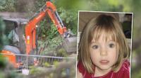 In Hannover durchsucht die Polizei im Vermisstenfall Maddie McCann eine Kleingarten-Parzelle mithilfe eines Mini-Baggers nach möglichen Spuren.