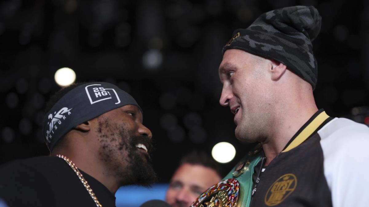 Tyson Fury (r.) boxt am 3. Dezember gegen seinen britischen Landsmann Derek Chisora (l.). (Foto)