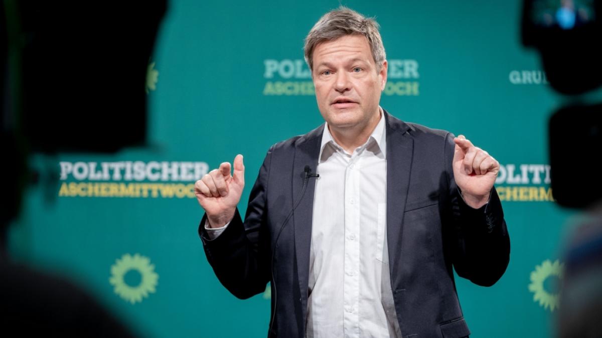 Robert Habeck beim Politischen Aschermittowch 2021 (Foto)