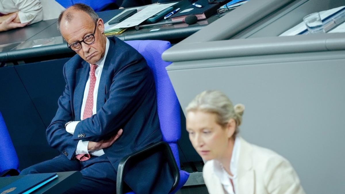 Bekommt Friedrich Merz jetzt die Quittung? Laut Ipsos-Umfrage erreicht die Union einen neuen, historischen Tiefstand. (Foto)