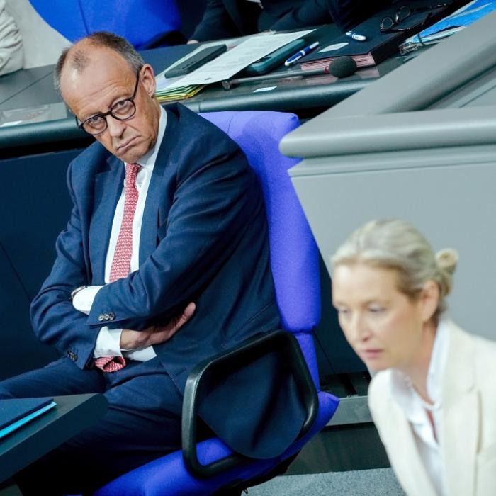 AfD-Umfrage-Knall - Union stürzt auf tiefsten Wert seit 2022