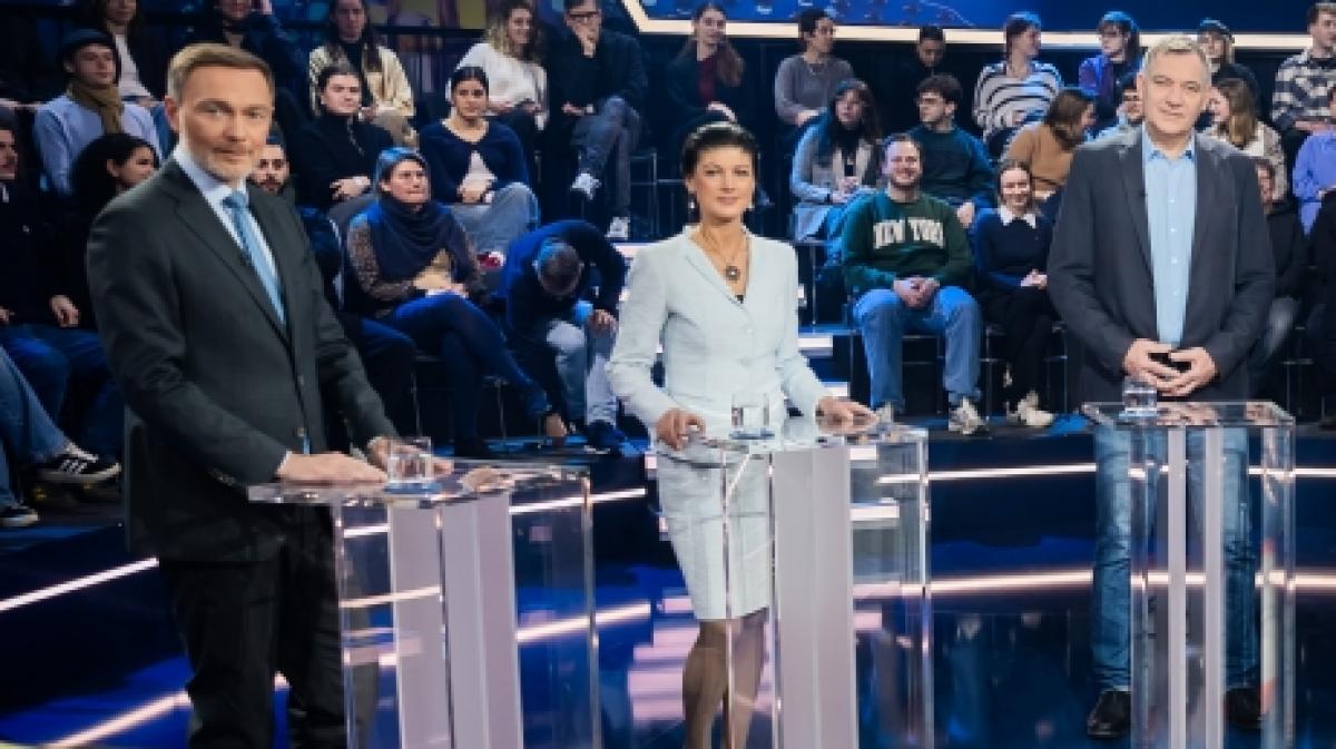 Christian Lindner (links) stichelte im ZDF gegen das Publikum im Studio. (Foto)