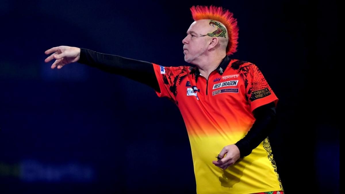 Peter "Snakebite" Wright hat sich im Finale des World Matchplay 2021 gegen Vorjahressieger Dimitri van den Bergh durchsetzen k&ouml;nnen. (Foto)