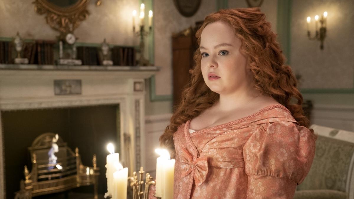 Nicola Coughlan in ihrer Rolle als Penelope Featherington in "Bridgerton" (Foto)