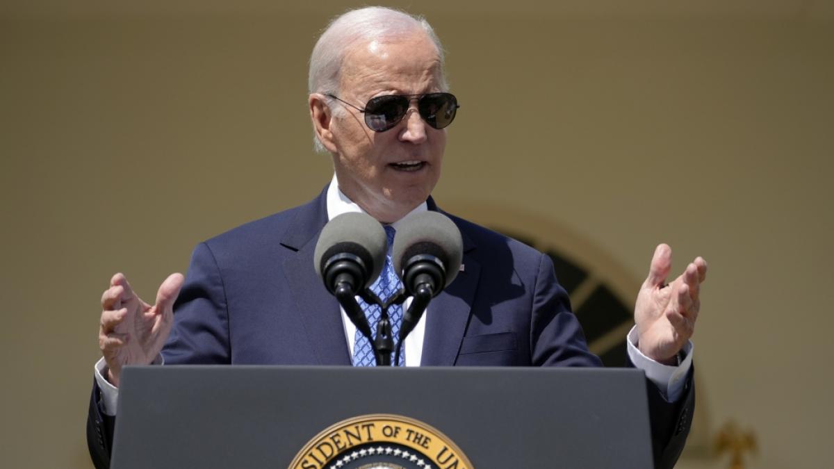 US-Pr&auml;sident Joe Biden schummelt offenbar bei Interviews. (Foto)