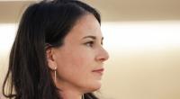 Die ehem. Bundesaußenministerin Annalena Baerbock (Bündnis 90/Die Grünen) bei der 55. Sitzung des Menschenrechtsrats der Vereinten Nationen.
